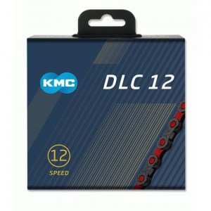 Αλυσιδα KMC DLC 12 Black/Red 126 Links DRIMALASBIKES